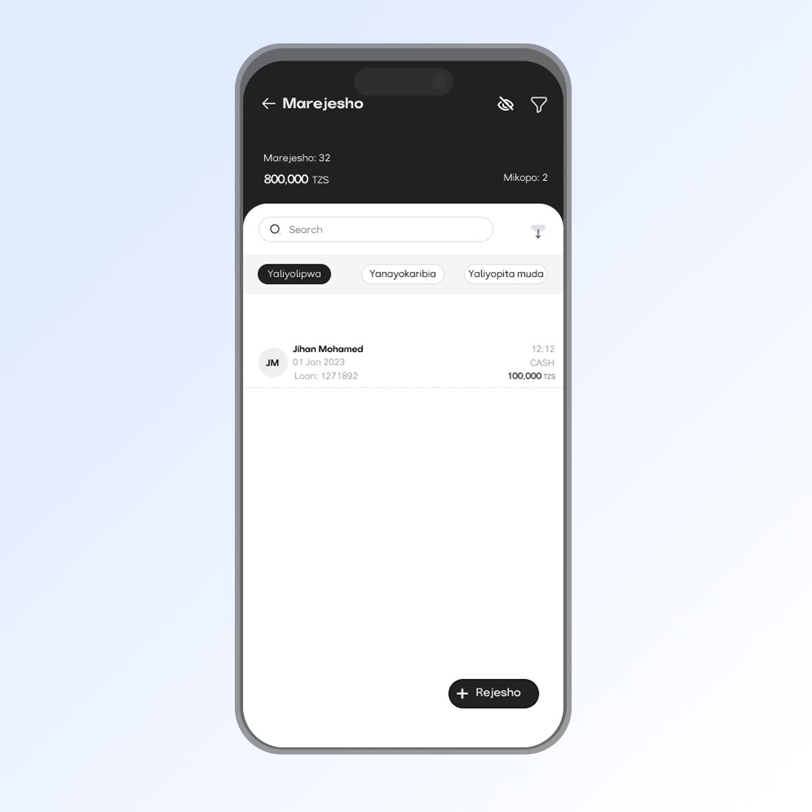 Repayment Tracking